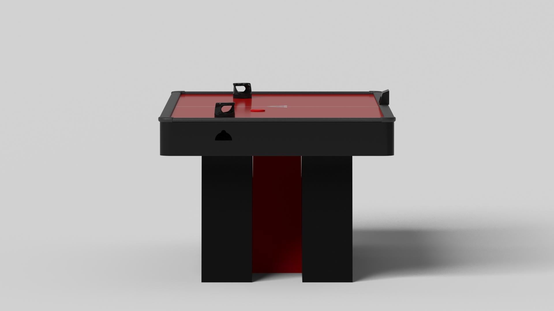 Moderne Elevate Customs Stilt Air Hockey Tables / Solid Pantone Black in 7' -Made in USA en vente