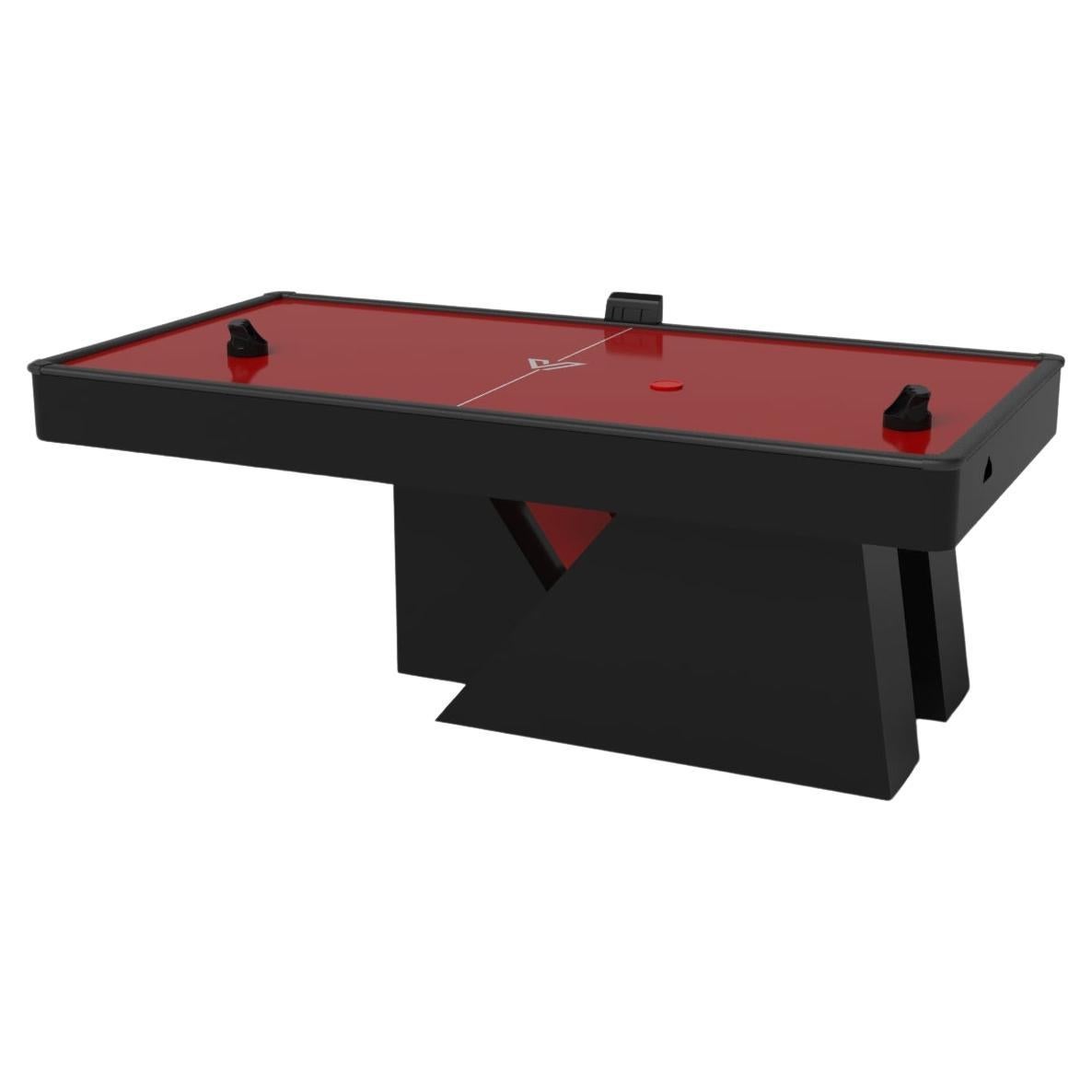 Elevate Customs Stilt Air Hockey Tables / Solid Pantone Black in 7' -Made in USA
