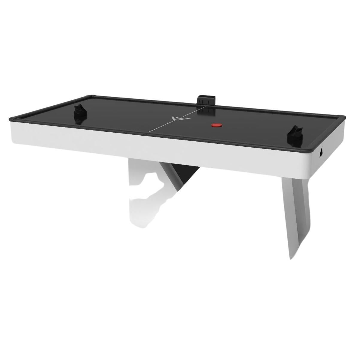 Elevate Customs Stilt Air Hockey Tables / Solid Pantone White in 7' -Made in USA