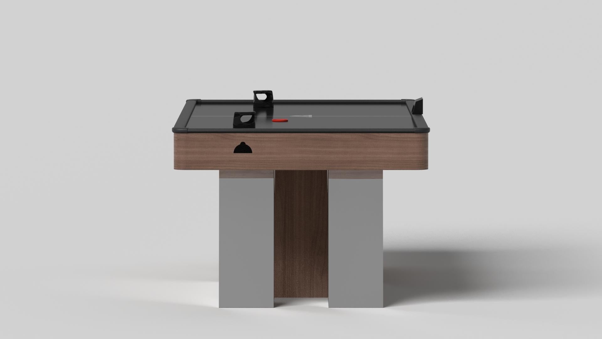 Moderne Elevate Customs Stilt Air Hockey Tables / Solid Walnut Wood in 7' - Made in USA en vente