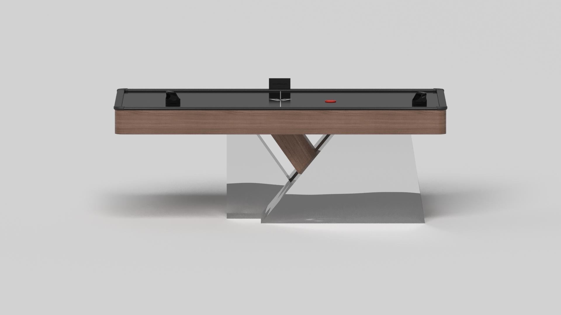 Américain Elevate Customs Stilt Air Hockey Tables / Solid Walnut Wood in 7' - Made in USA en vente