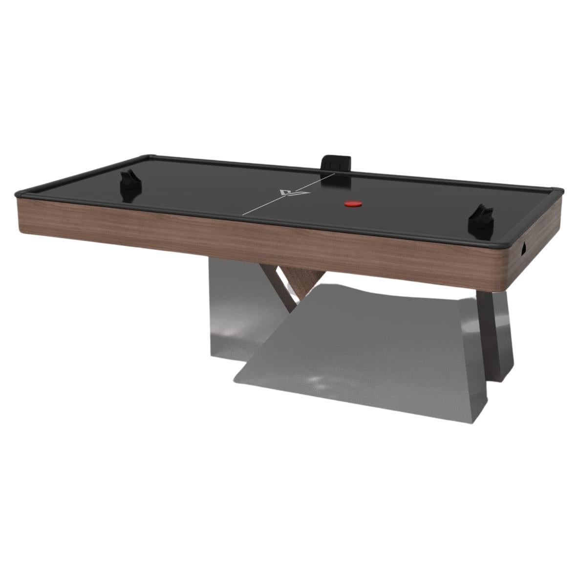 Elevate Customs Stilt Air Hockey Tables / Solid Walnut Wood in 7' - Made in USA