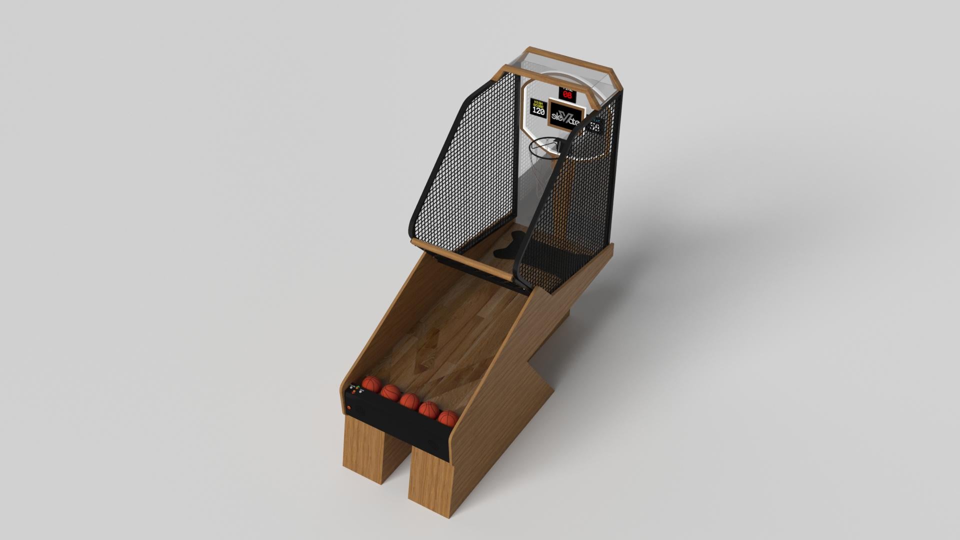 American Elevate Customs Stilt Basketball Tables / Solid Teak Wood in 8'3