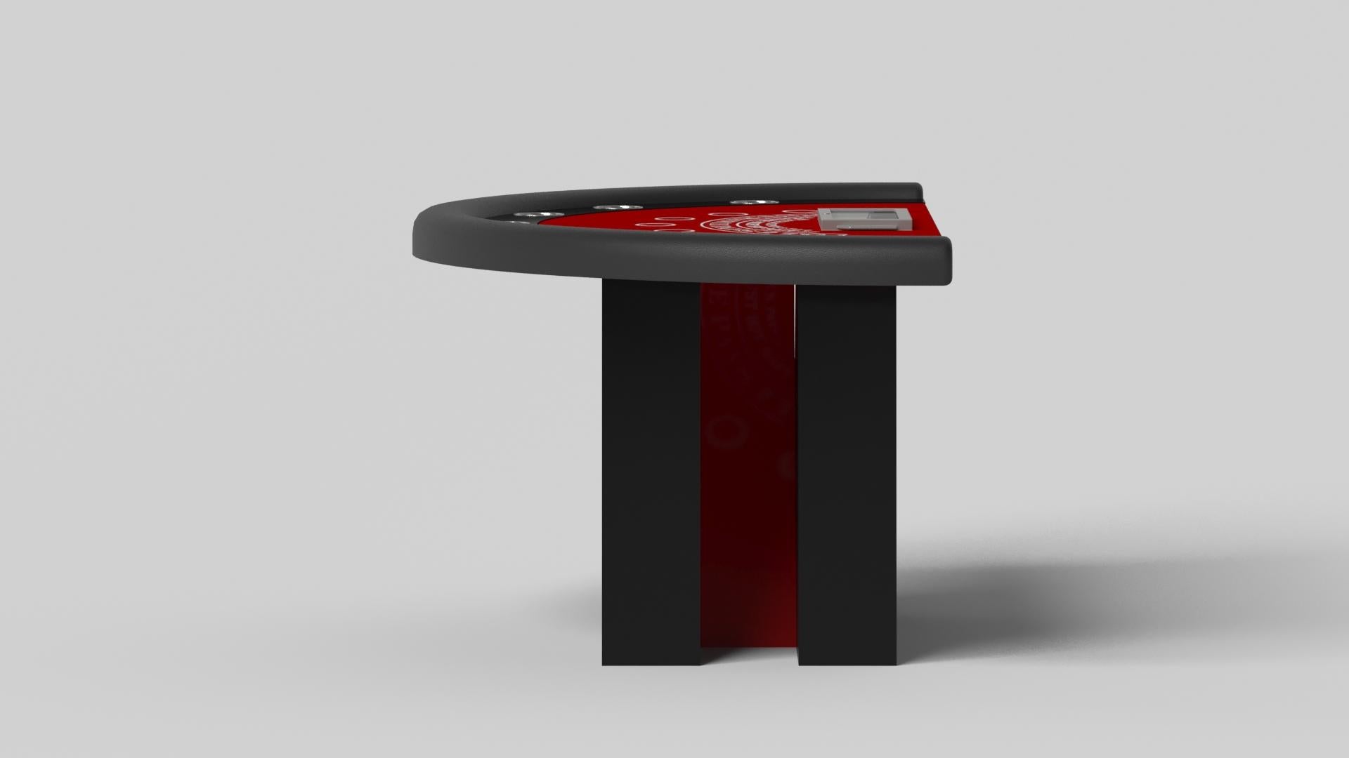 Modern Elevate Customs Stilt Black Jack Tables /Solid Pantone Black Color in 7'4
