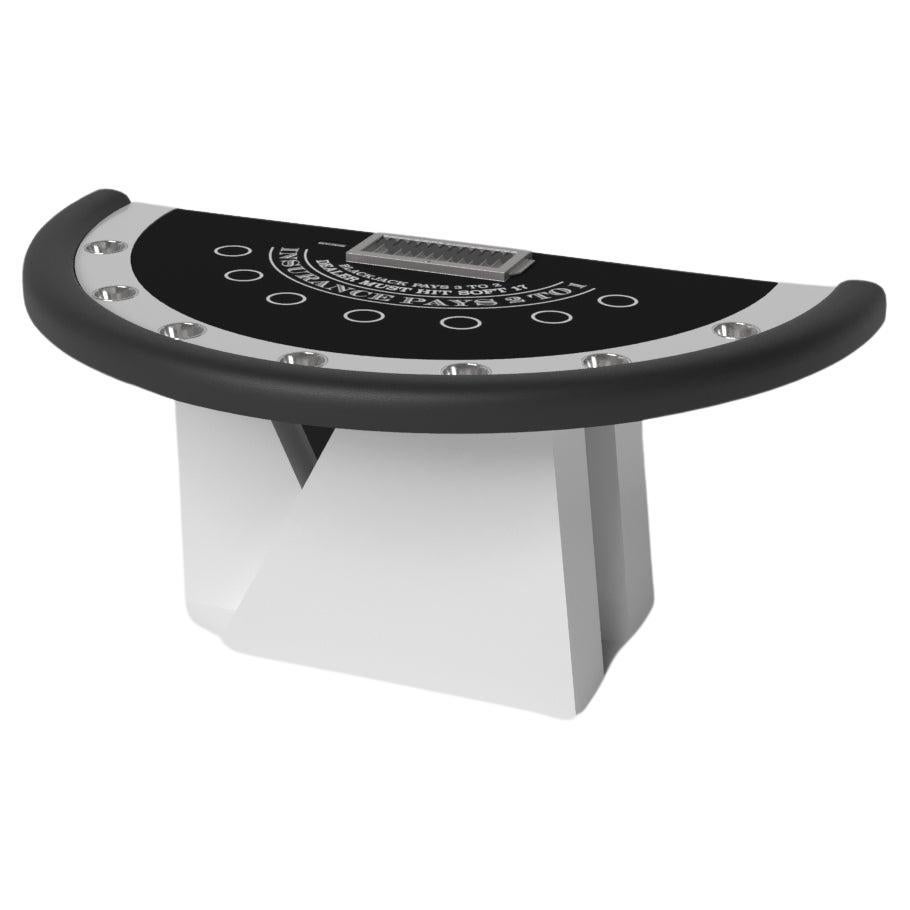 Elevate Customs Stilt Black Jack Tables /Solid Pantone White Color in 7'4" - USA For Sale