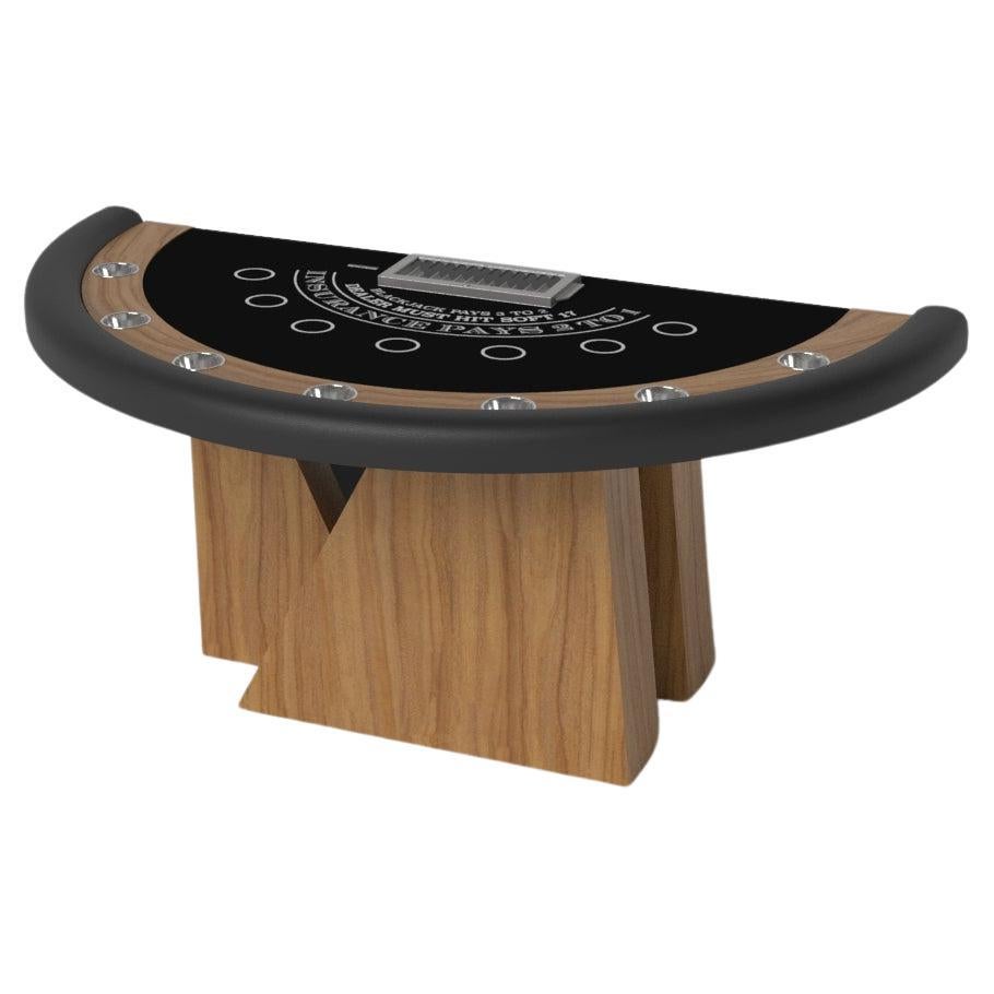 Elevate Customs Stilt Black Jack Tables / Solid Teak Wood in 7'4" - Made in USA For Sale