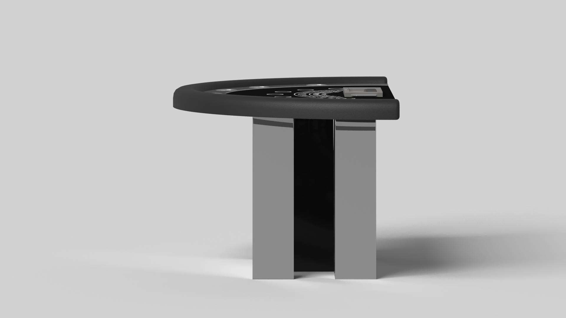 Modern Elevate Customs Stilt Black Jack Tables/Stainless Steel Sheet Metal in 7'4