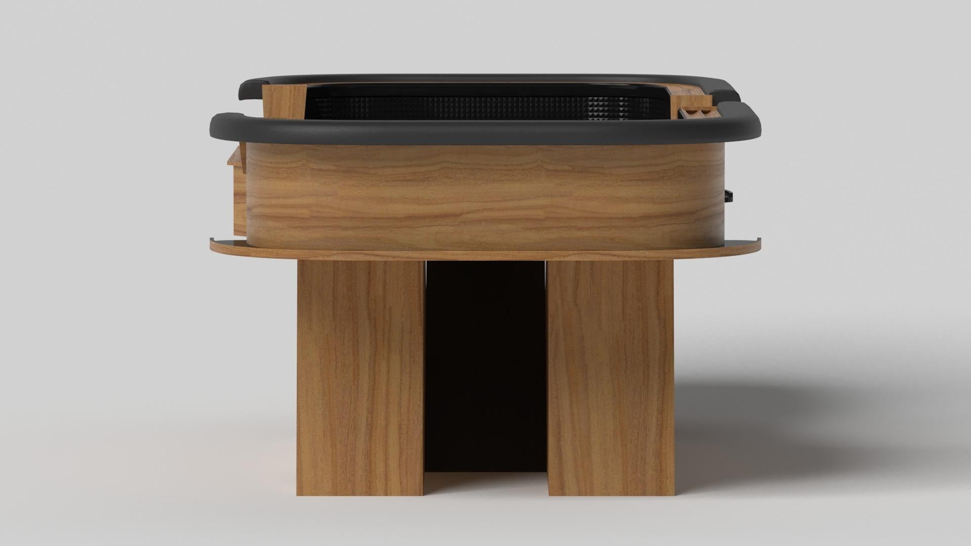 Modern Elevate Customs Stilt Craps Tables / Solid Teak Wood in 9'9