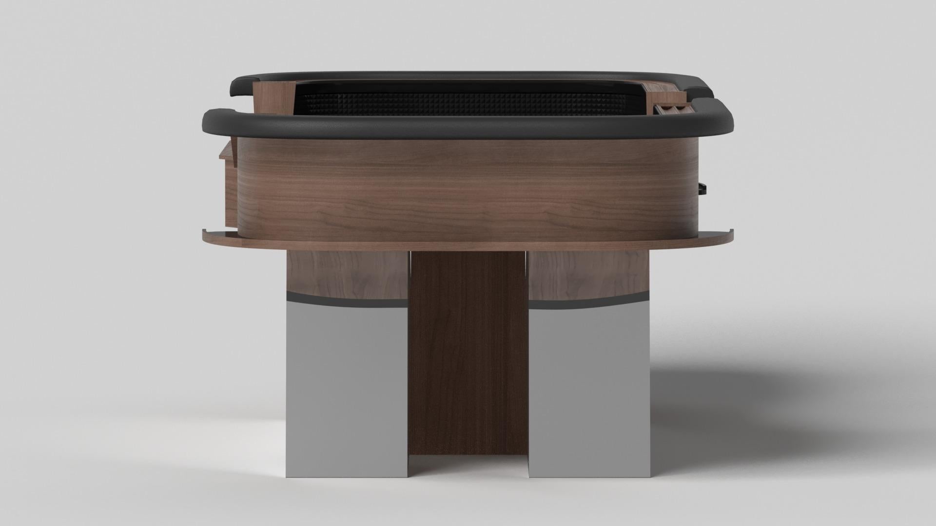 Moderne Elevate Customs Stilt Craps Tables / Solid Walnut Wood in 9'9