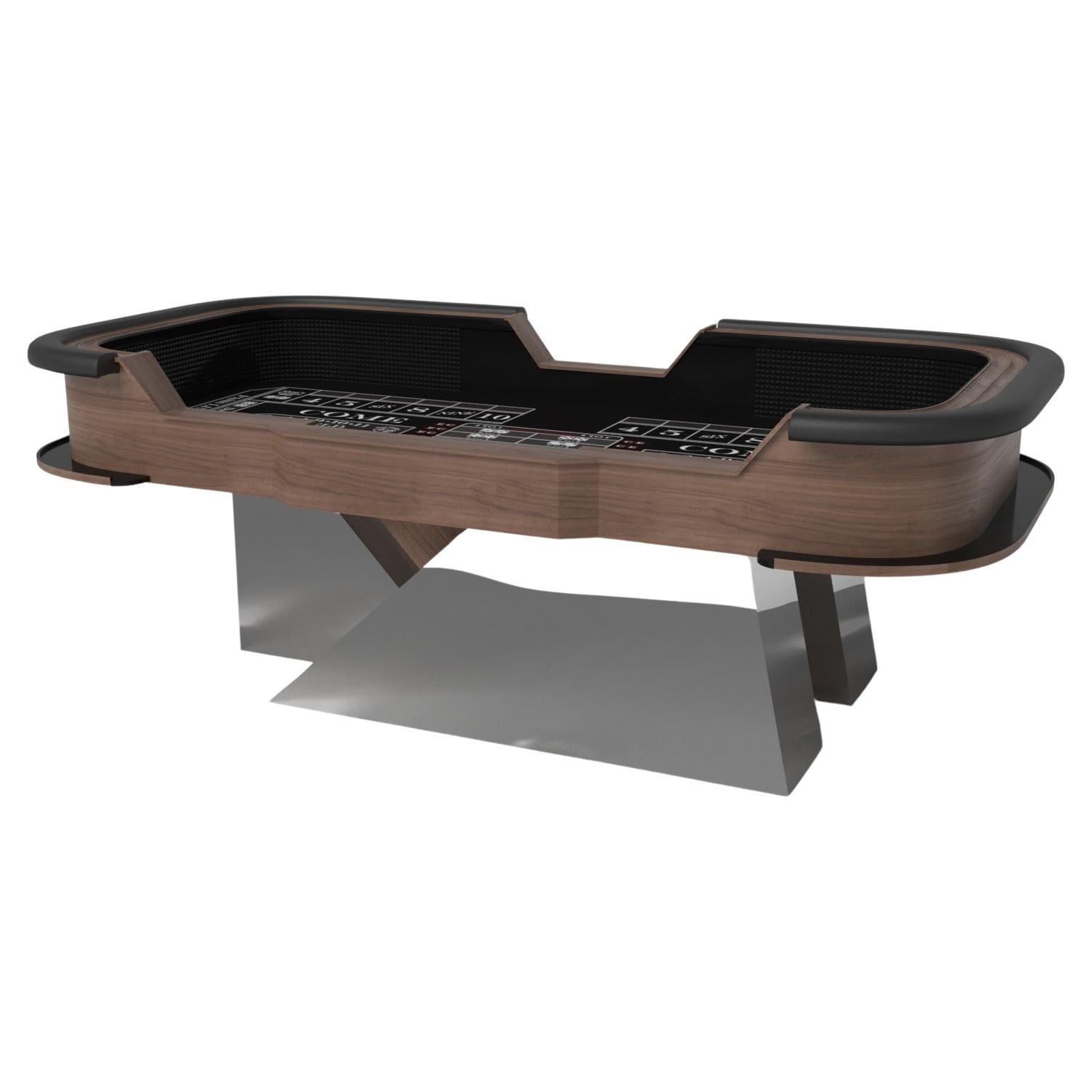 Elevate Customs Stilt Craps Tables / Solid Walnut Wood in 9'9" - Made in USA