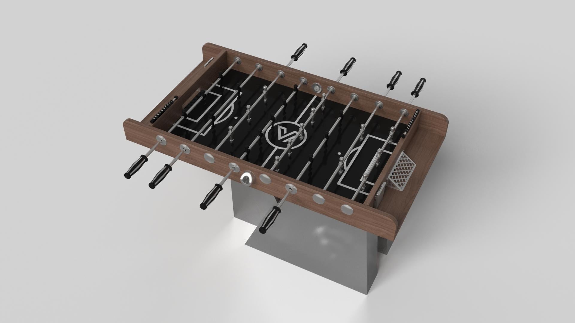 Américain Elevate Customs Stilt Foosball Tables / Solid Walnut Wood in 5' - Made in USA en vente