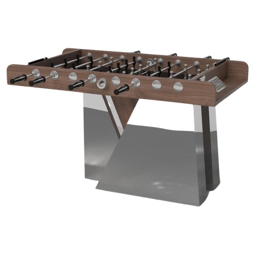 Elevate Customs Stilt Foosball Tables / Solid Walnut Wood in 5' - Made in USA For Sale