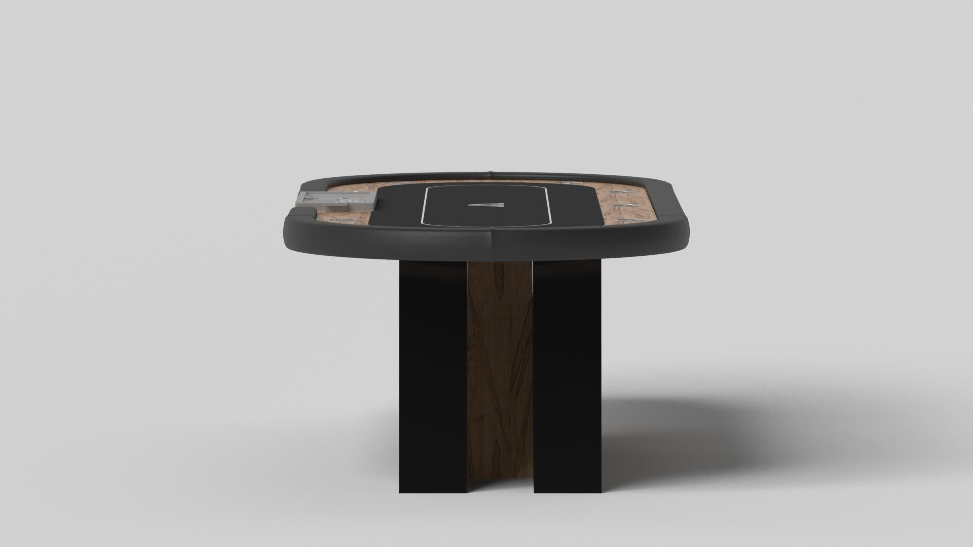 Modern Elevate Customs Stilt Poker Tables /Solid Curly Maple Wood in 8'8