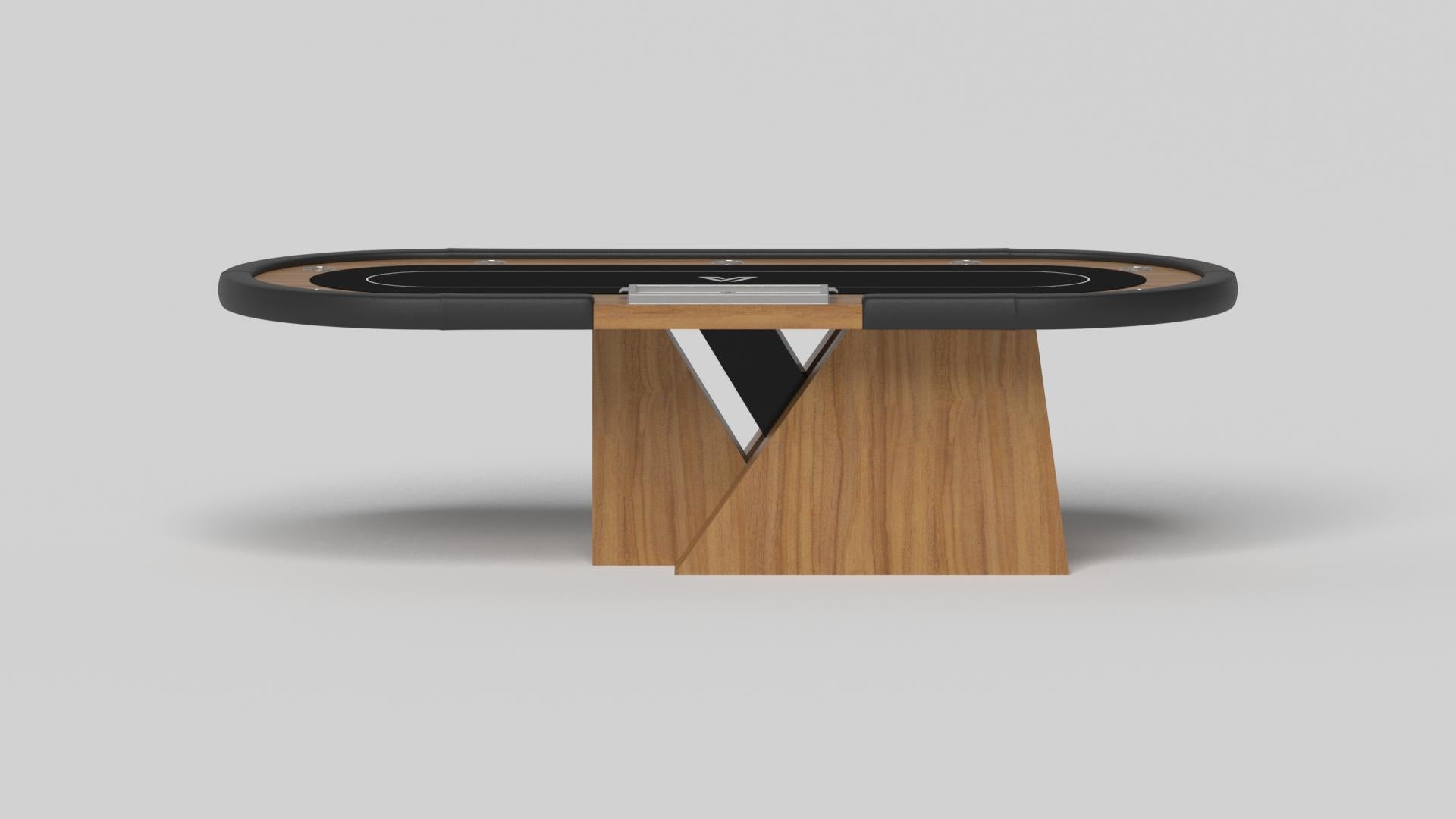 American Elevate Customs Stilt Poker Tables / Solid Teak Wood in 8'8