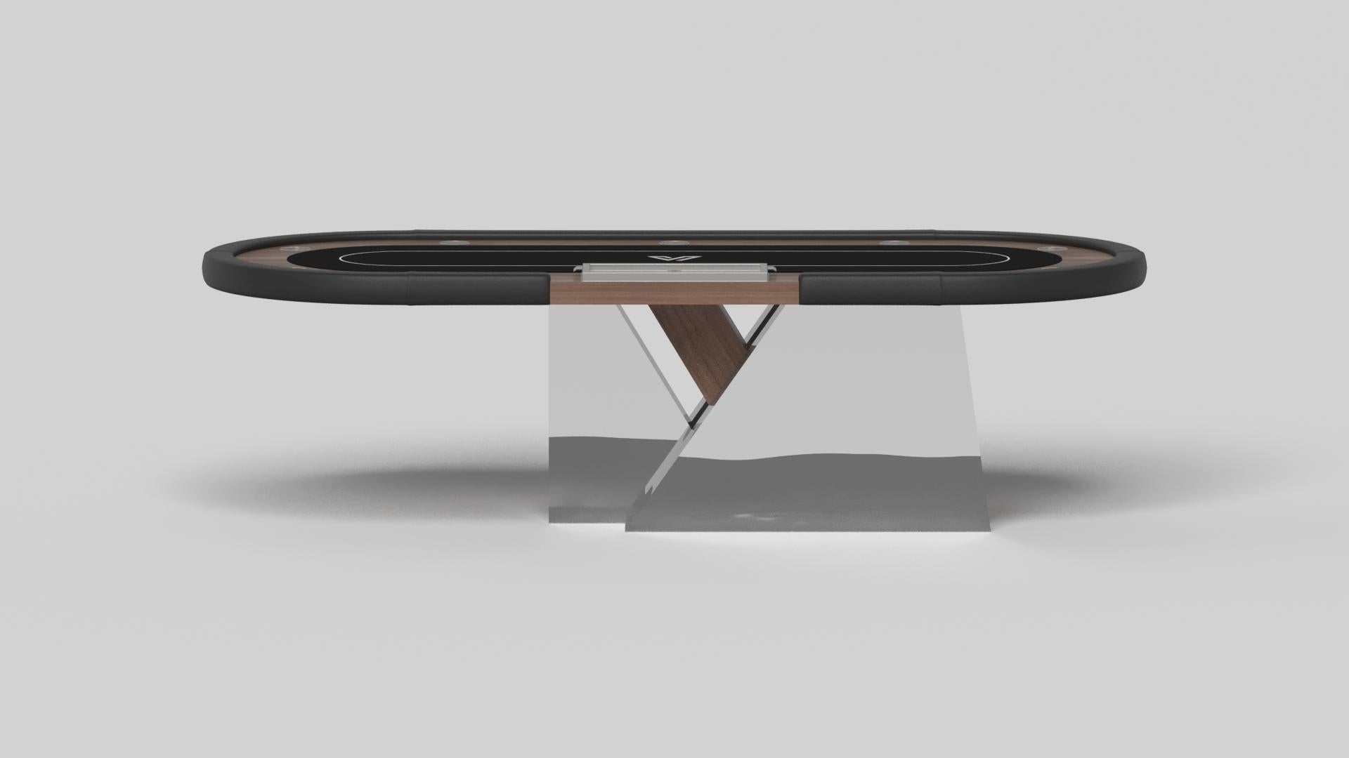 American Elevate Customs Stilt Poker Tables / Solid Walnut Wood in 8'8