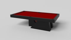 Elevate Customs Mesa de billar Stilt / Negro Pantone sólido en 7'/8' - Made in USA