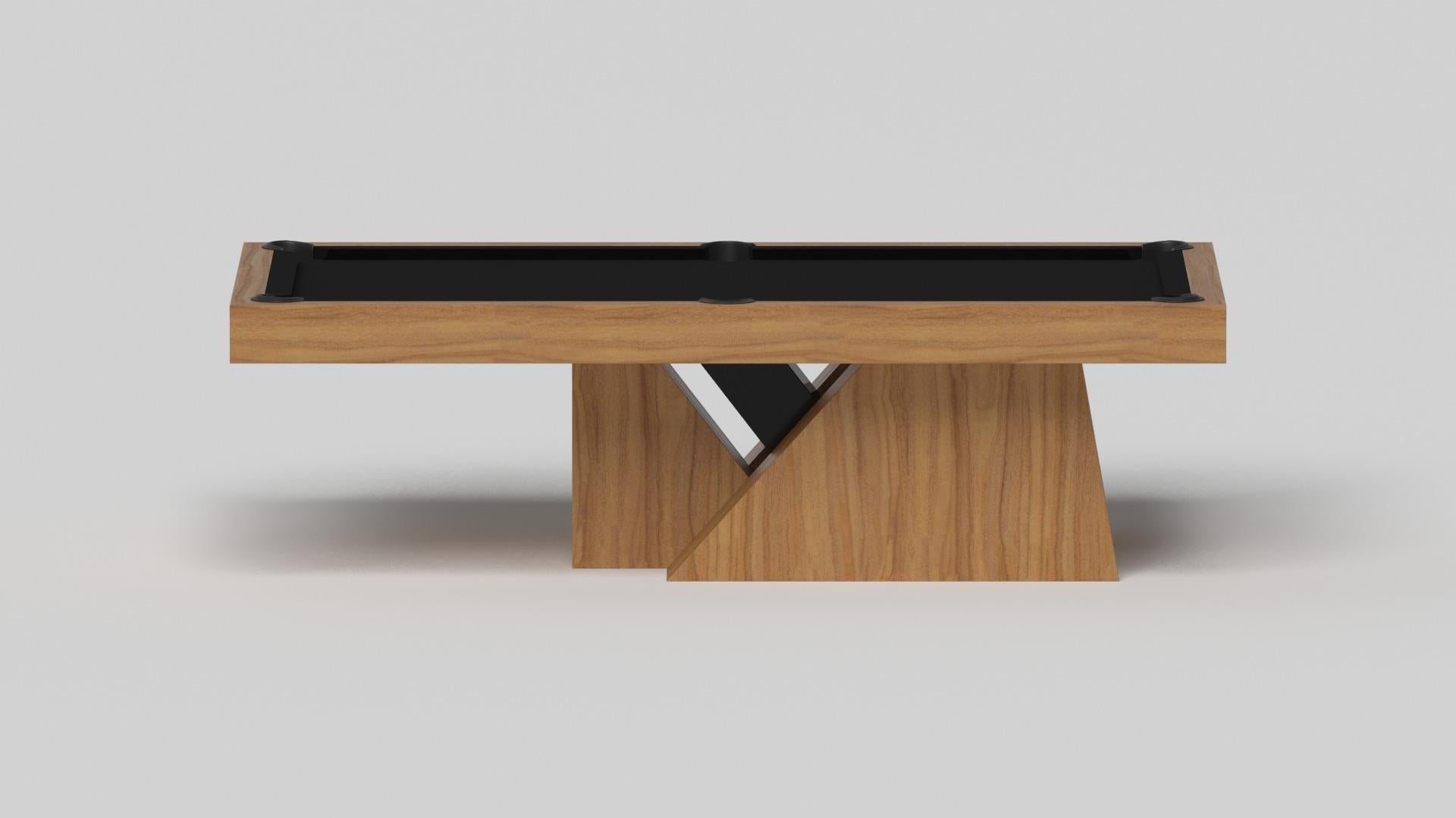 Américain Elevate Customs Stilt Pool Table / Solid Teak Wood in 7'/8' - Made in USA en vente
