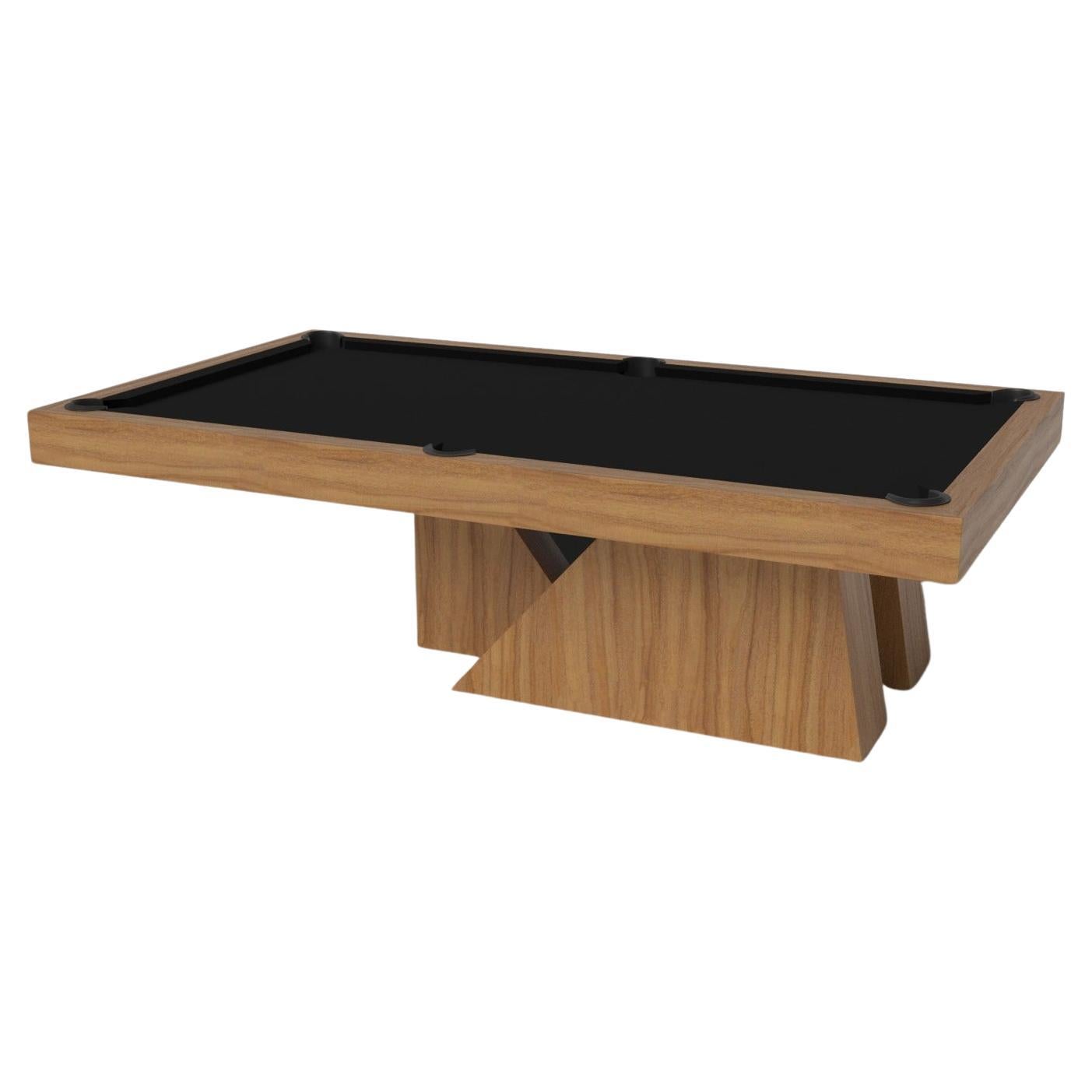 Elevate Customs Stilt Pool Table / Solid Teak Wood in 7'/8' - Made in USA en vente