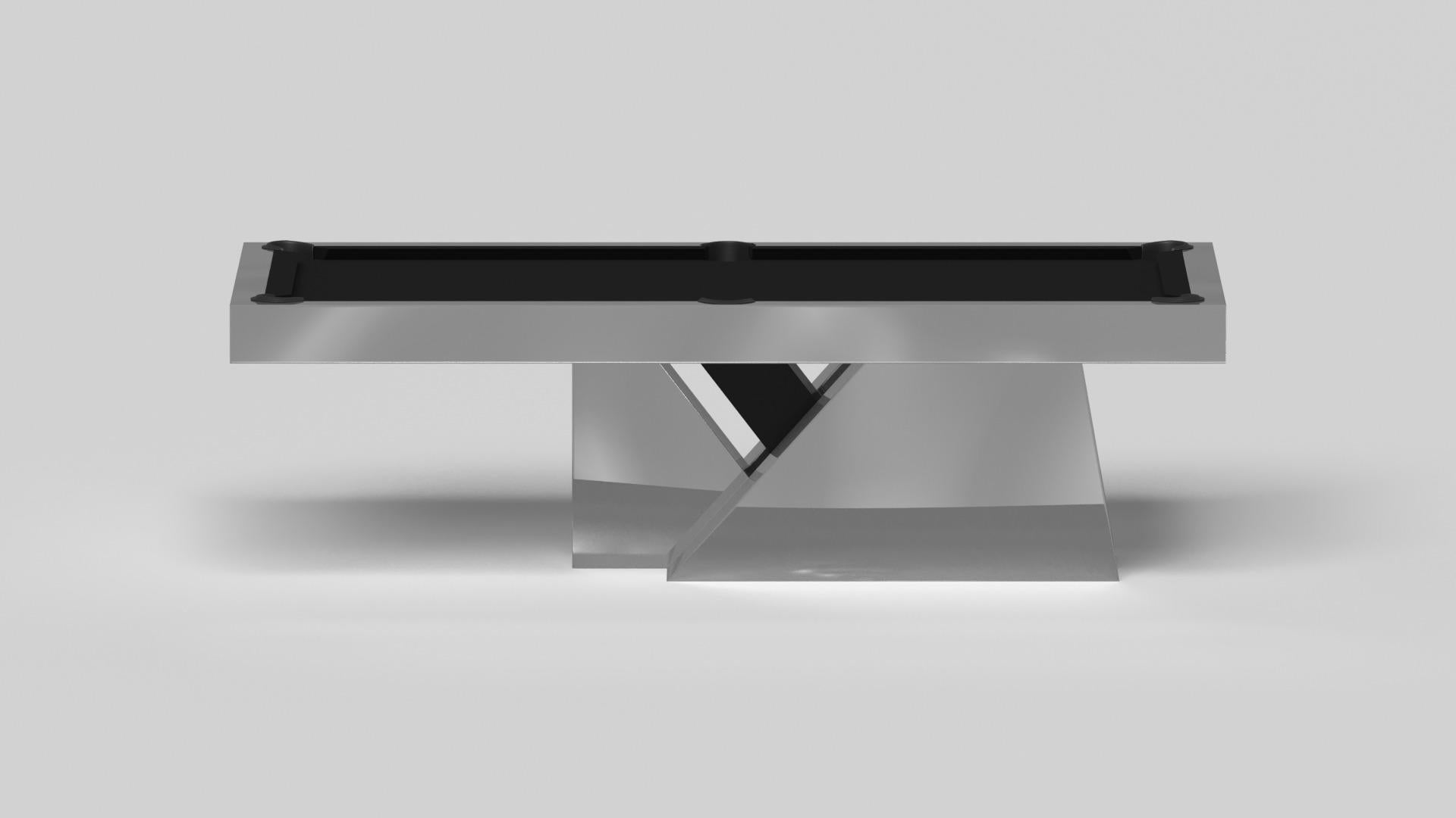 Américain Table de piscine Stilt Customs / Métal en acier inoxydable en 8,5' - Fabriqué aux États-Unis en vente