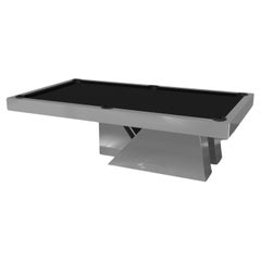 Elevate Customs Stilt Pool Table / Stainless Steel Metal in 9' - Made in USA