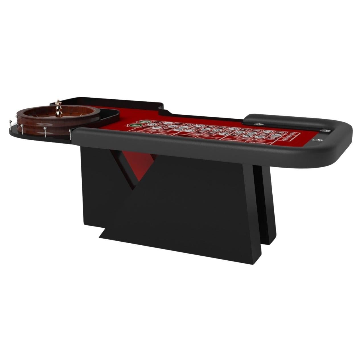 Elevate Customs Stilt Roulette Tables / Solid Pantone Black Color in 8'2" - USA For Sale