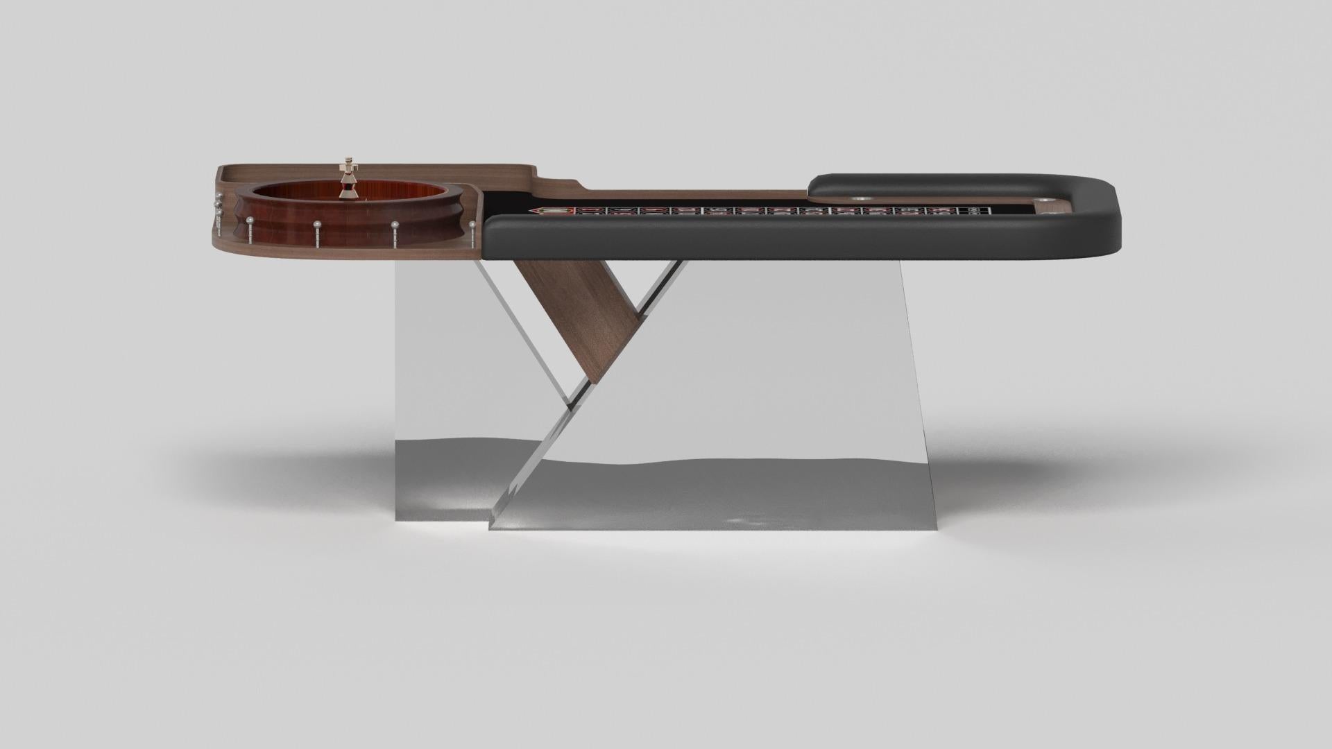 American Elevate Customs Stilt Roulette Tables / Solid Walnut Wood in 8'2