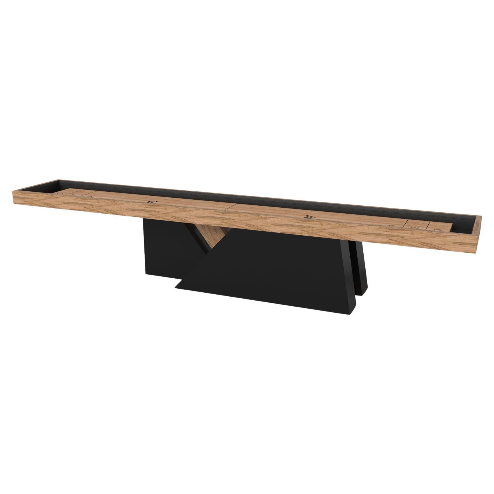 Elevate Customs Stilt Shuffleboard-Tische / Massivholz geschwungenes Ahornholz in 18' - USA im Angebot