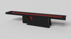 Elevate Customs Stilt Shuffleboard-Tische /Solid Pantone Schwarze Farbe in 18' -USA