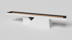 Elevate Customs Stilt Shuffleboard-Tische /Solid Pantone Weiß Farbe in 14' -USA