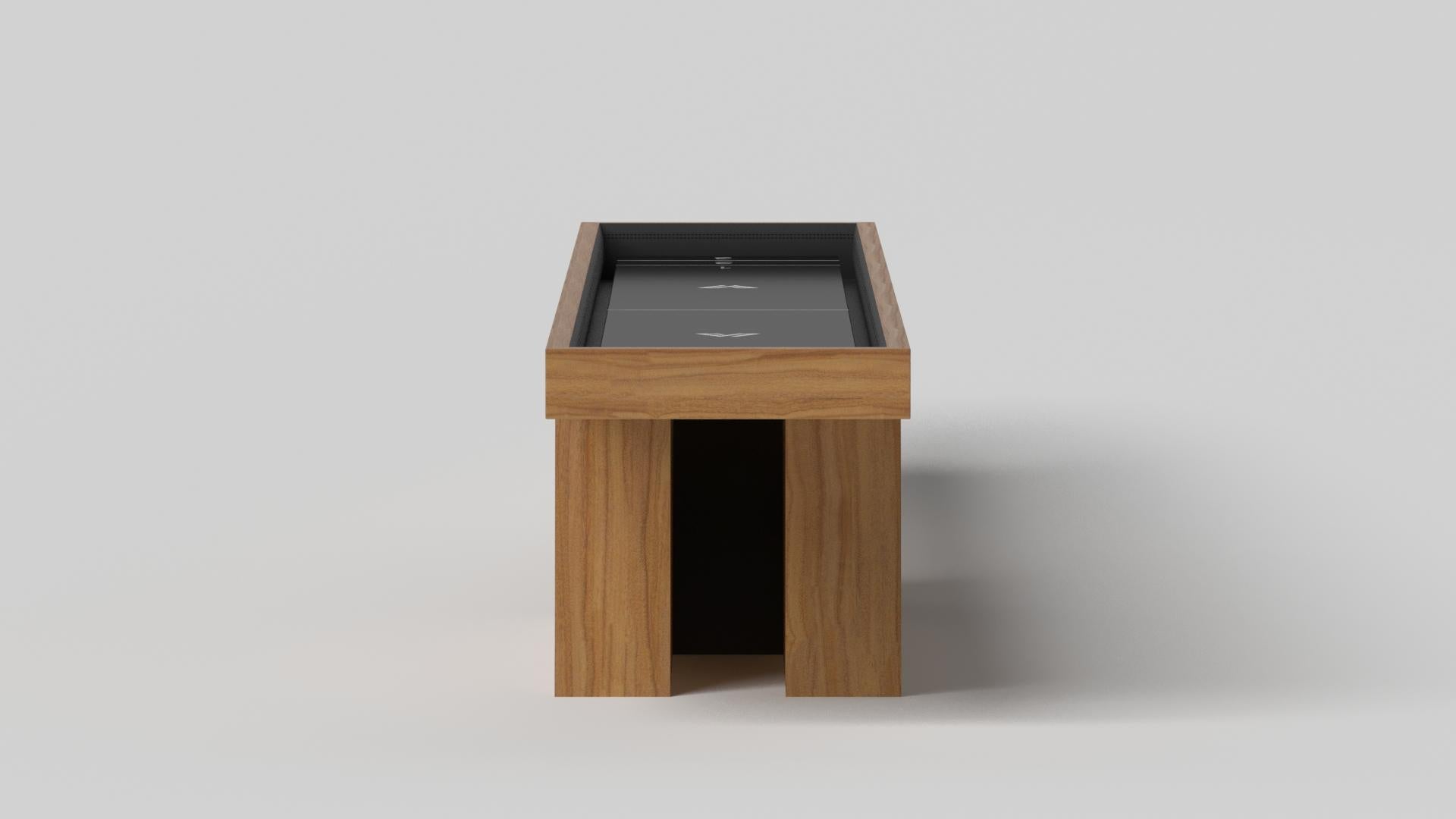 Moderne Elevate Customs tables Stilt Shuffleboard / Bois de teck massif en 14' - Fabriqué aux États-Unis en vente