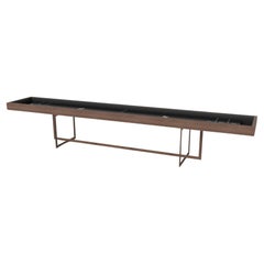 Elevate Customs Stilt Shuffleboard Tables/Solid Walnut Wood in 18' - Made in USA
