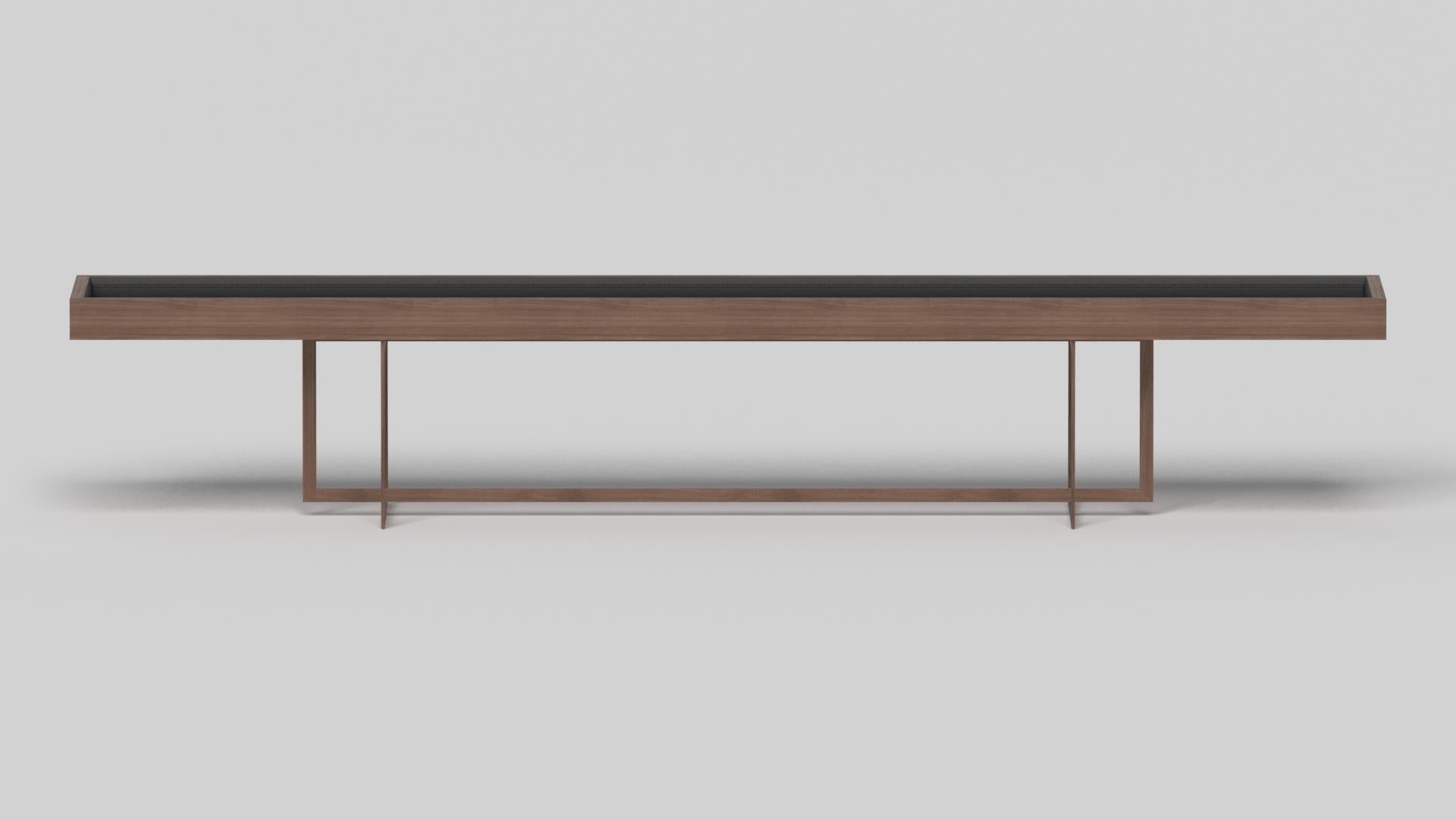 Américain Tables de jeu de palets à échasses Elevate Customs /Solid Walnut Wood in 9' - Made in USA en vente
