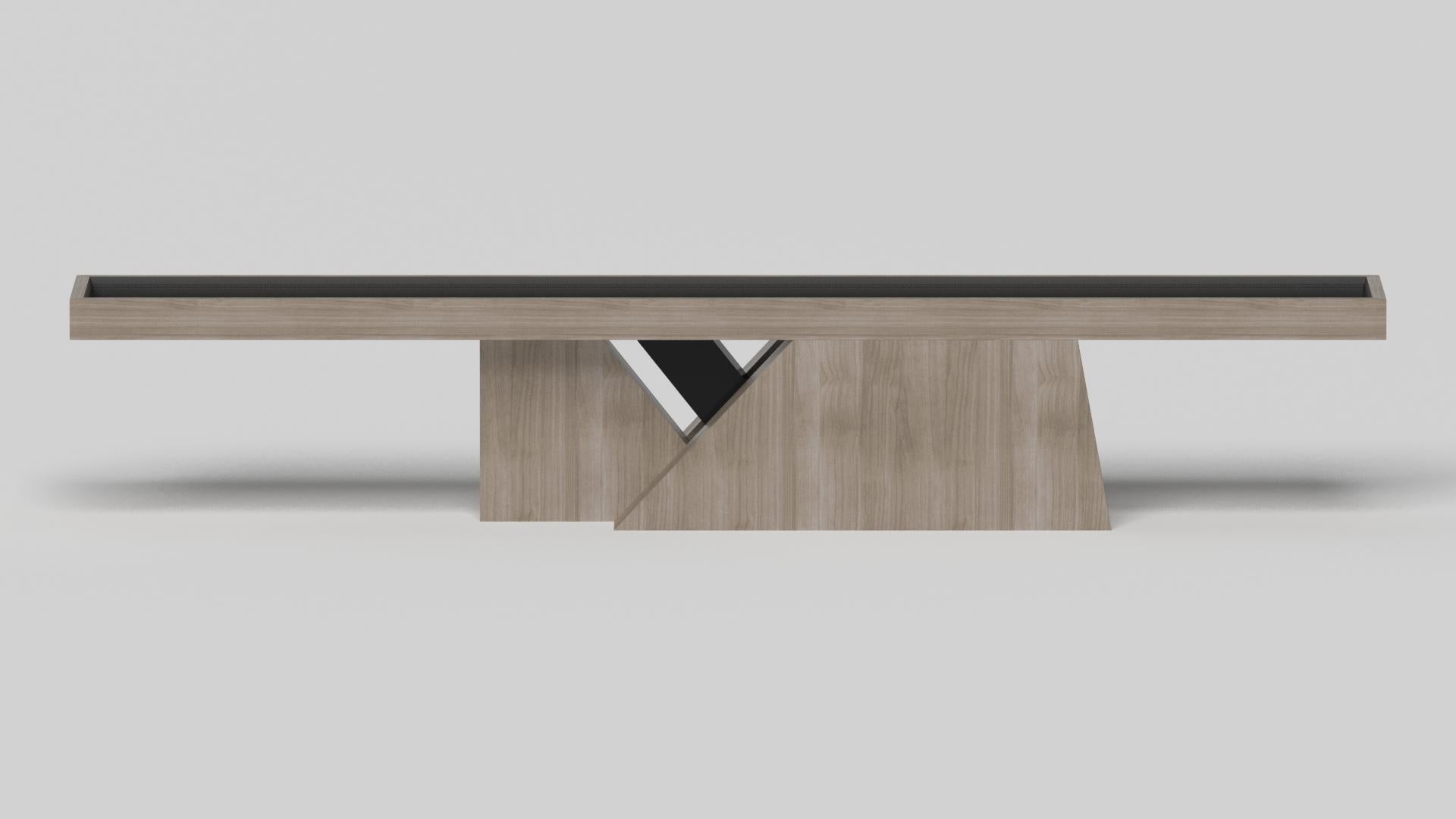 American Elevate Customs Stilt Shuffleboard Tables / Solid White Oak Wood in 12' - USA For Sale