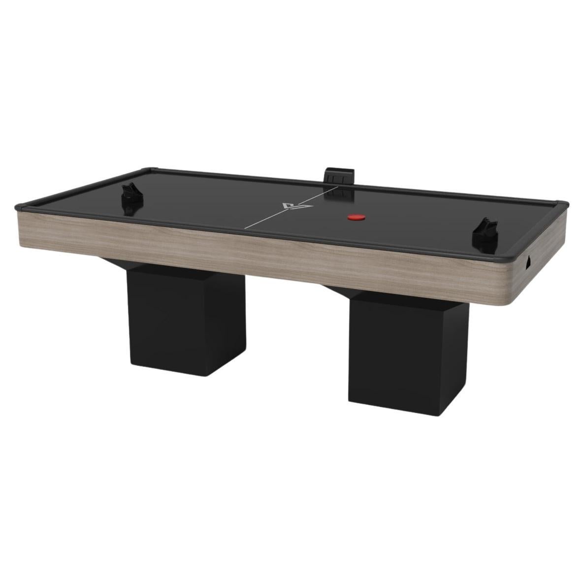 Elevate Customs Trestle Air Hockey Tables/Solid White Oak Wood in 7'-Made in USA For Sale