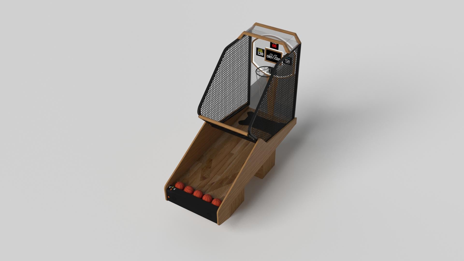 American Elevate Customs Trestle Basketball Tables /Solid Teak Wood in 8'3
