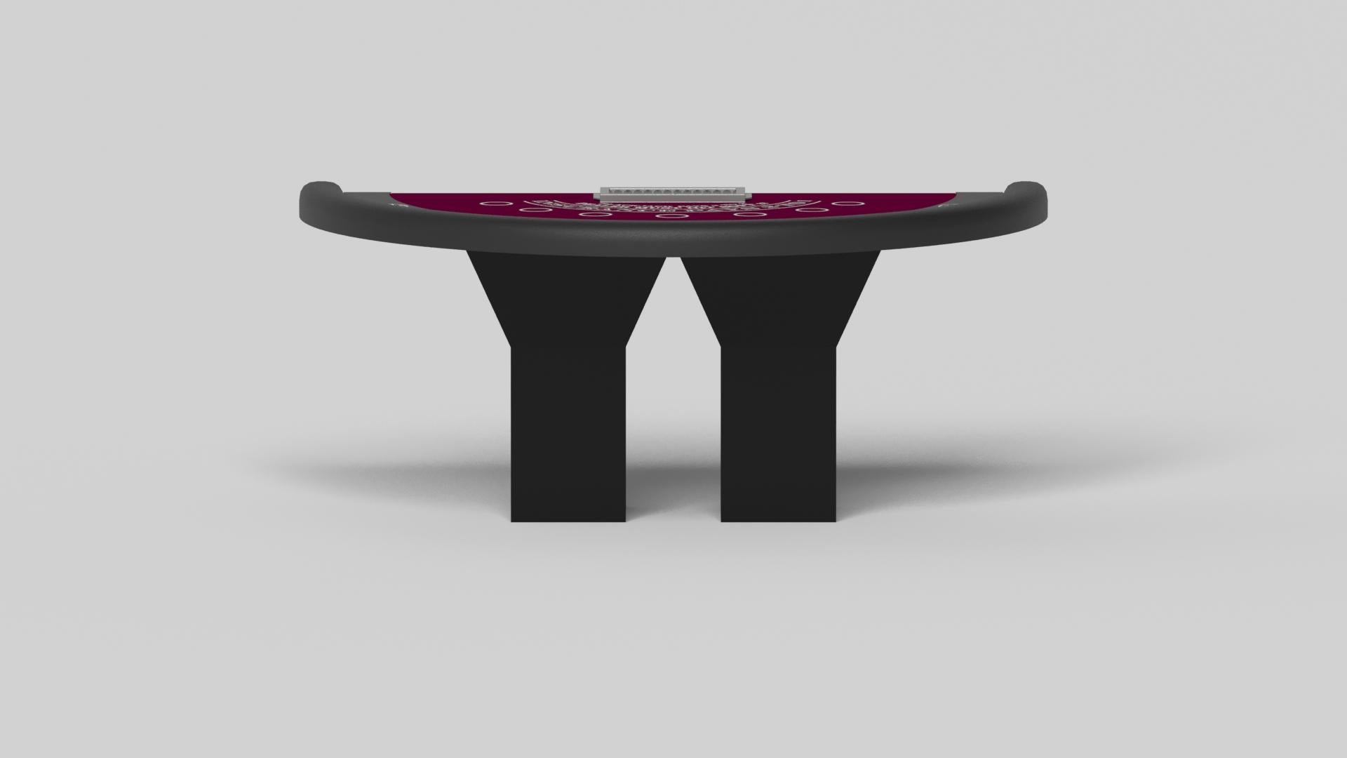 American Elevate Customs Trestle Black Jack Tables/Solid Pantone Black Color in 7'4