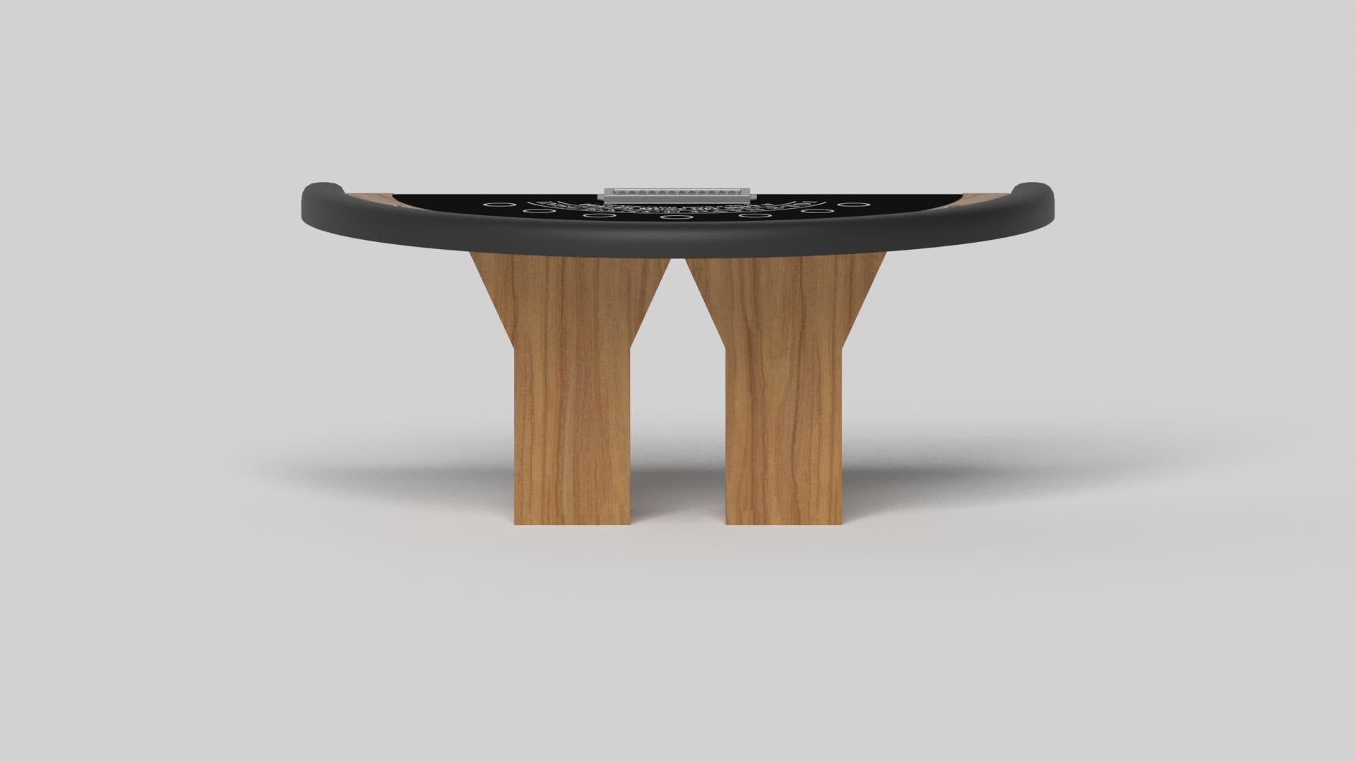 Elevate Customs Trestle Black Jack Tables /Solid Teak Wood in 7'4