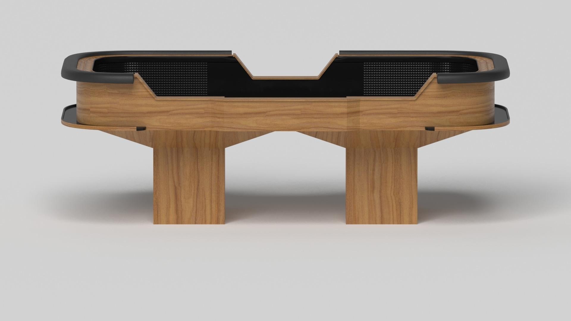 Minimalist Elevate Customs Trestle Craps Tables / Solid Teak Wood in 9'9