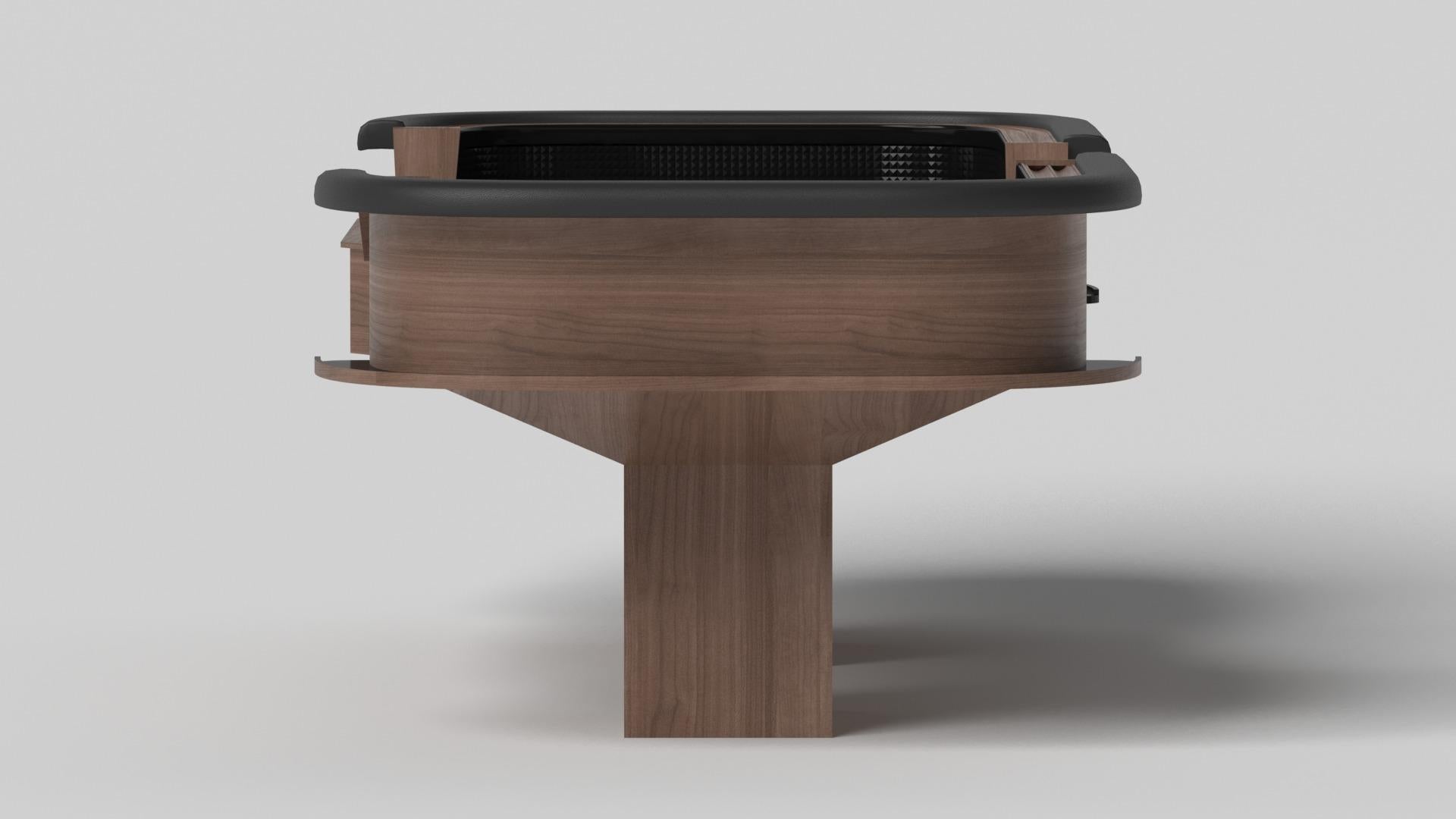 Minimalist Elevate Customs Trestle Craps Tables / Solid Walnut Wood in 9'9