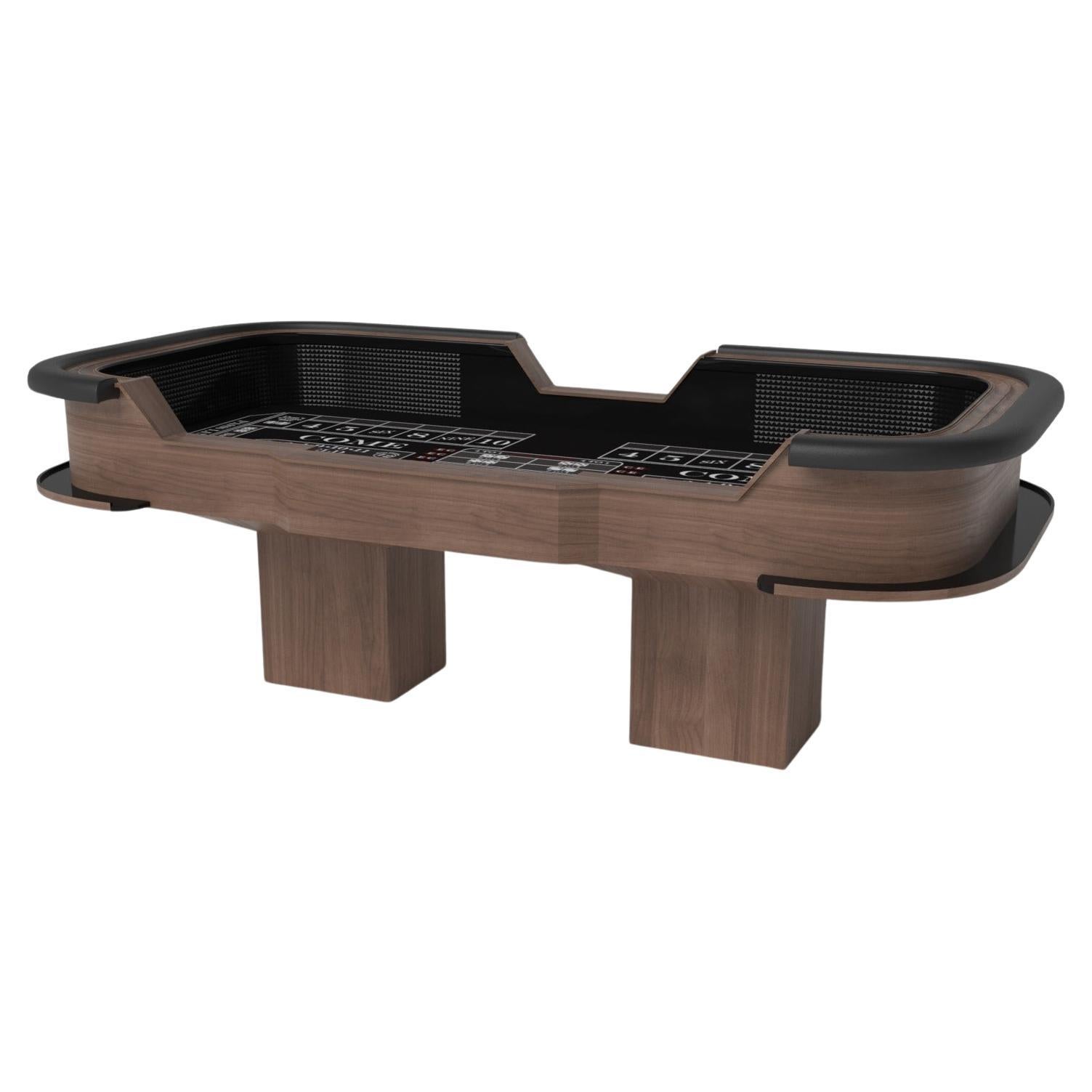 Elevate Customs Trestle Craps Tables / Solid Walnut Wood in 9'9" - Made in USA en vente