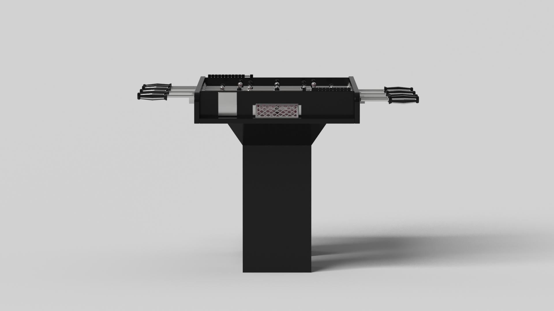 Minimaliste Elevate Customs Trestle Foosball Tables / Solid Pantone Black in 5' -Made in USA en vente