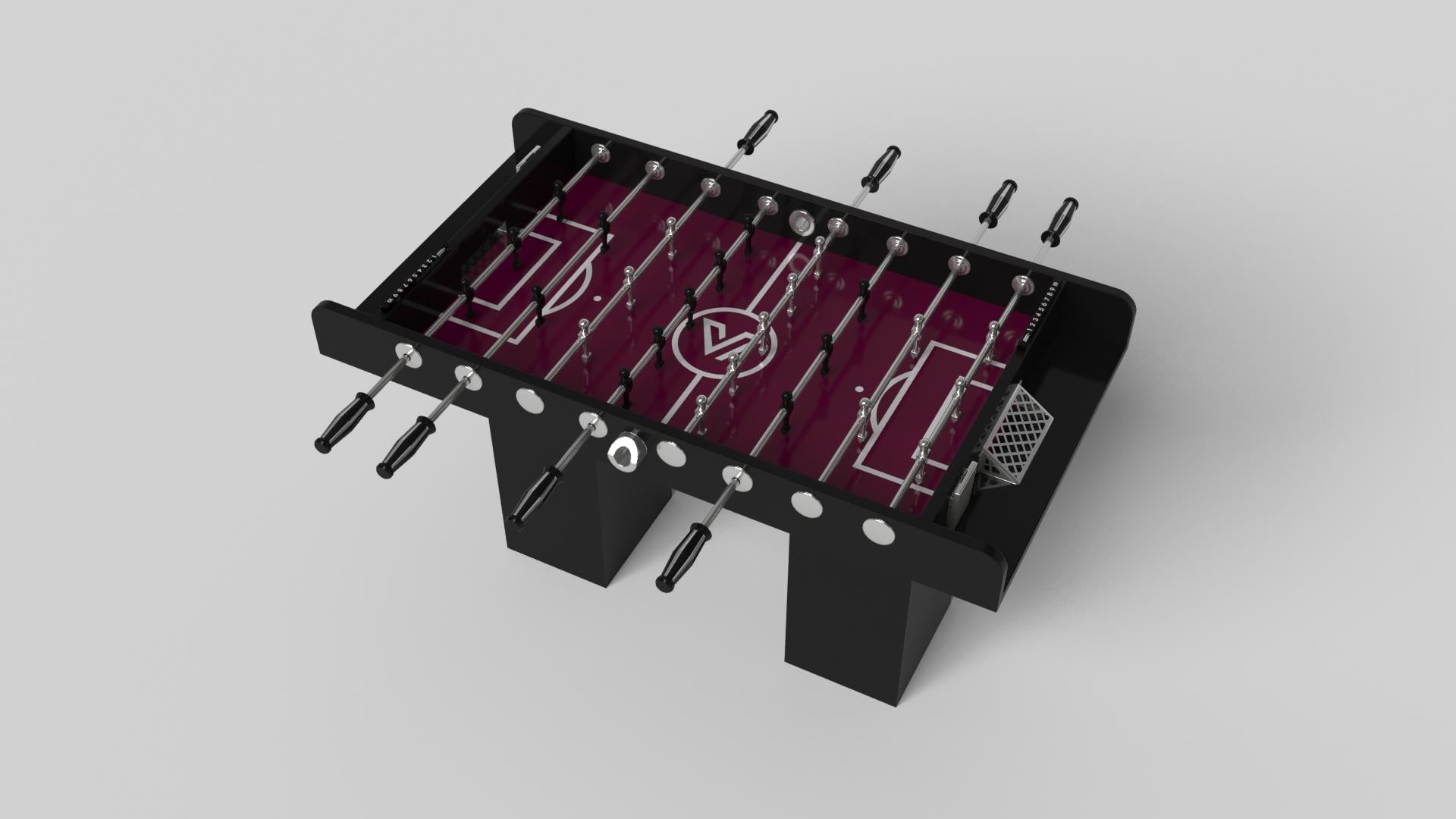 Américain Elevate Customs Trestle Foosball Tables / Solid Pantone Black in 5' -Made in USA en vente