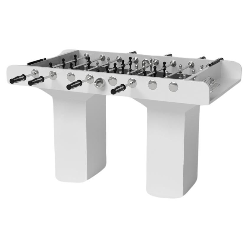 Elevate Customs Trestle Foosball Tables / Solid Pantone White in 5' -Made in USA For Sale