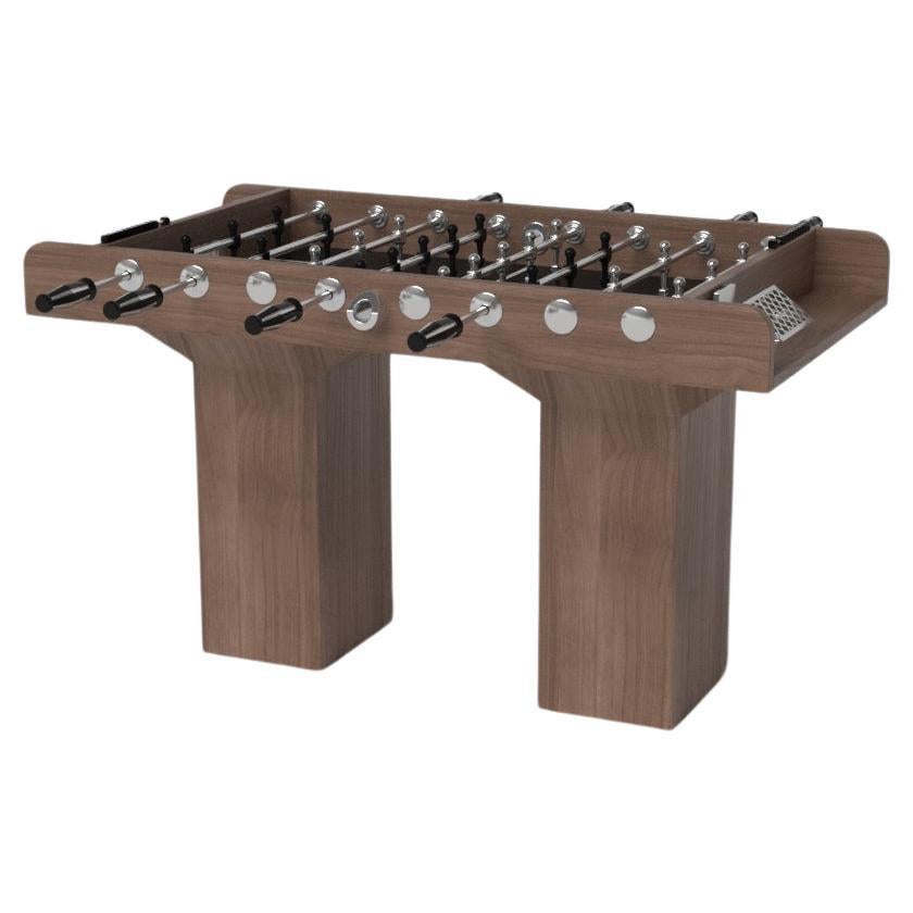 Elevate Customs Trestle foosball Tables / Solid Walnut Wood in 5' - Made in USA For Sale