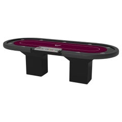 Tavoli da poker a cavalletto Elevate Customs / Colore nero pantone solido in 8'8" - USA