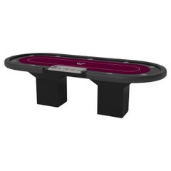 Tables de poker à tréteaux sur mesure / Couleur noire Pantone solide en 8'8" - États-Unis