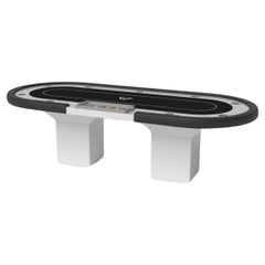 Elevate Customs Trestle Poker Tables / Solid Pantone White Color in 8'8" - USA
