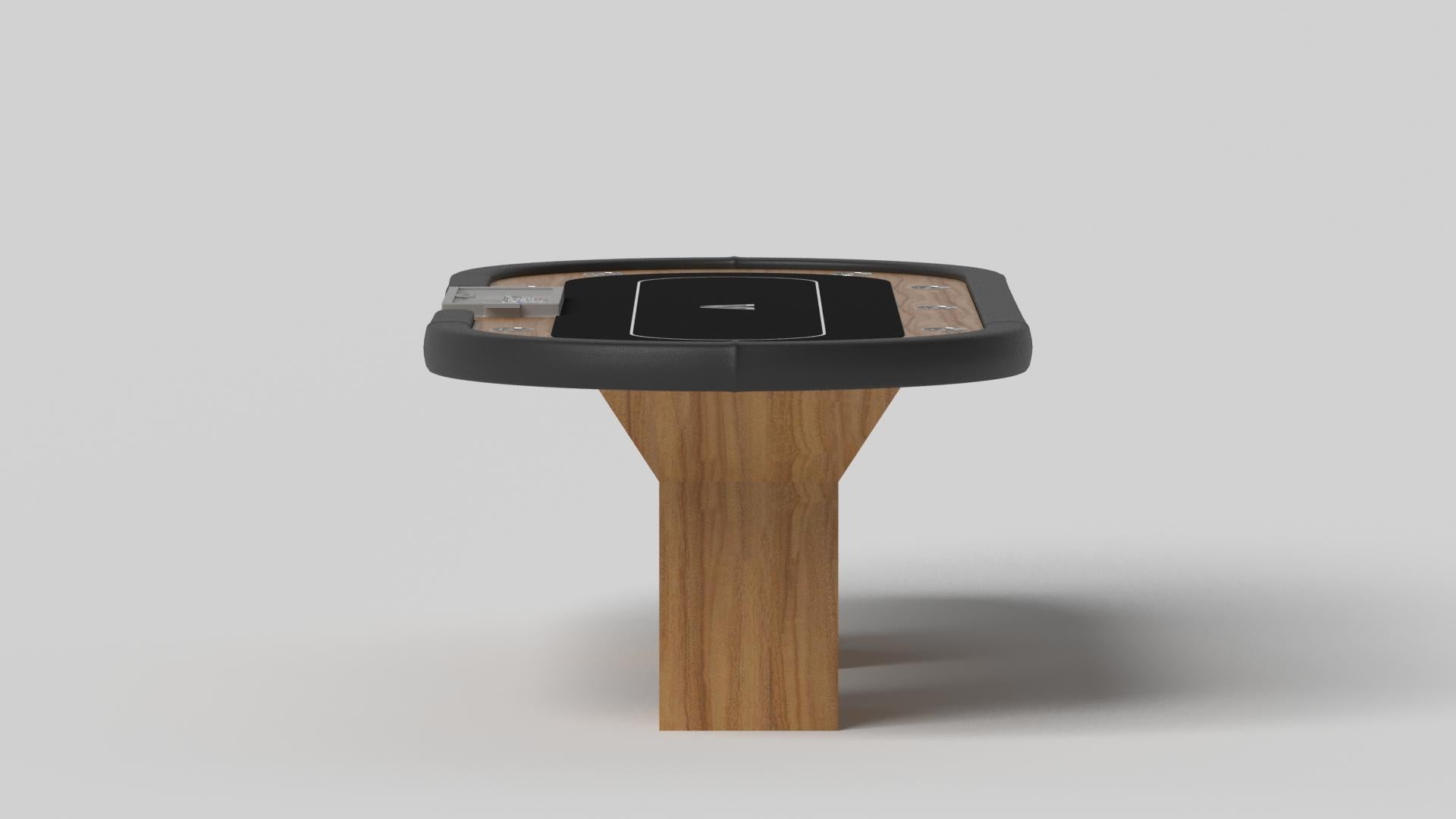 Elevate Customs Trestle Poker Tables / Massives Teakholz in 8'8