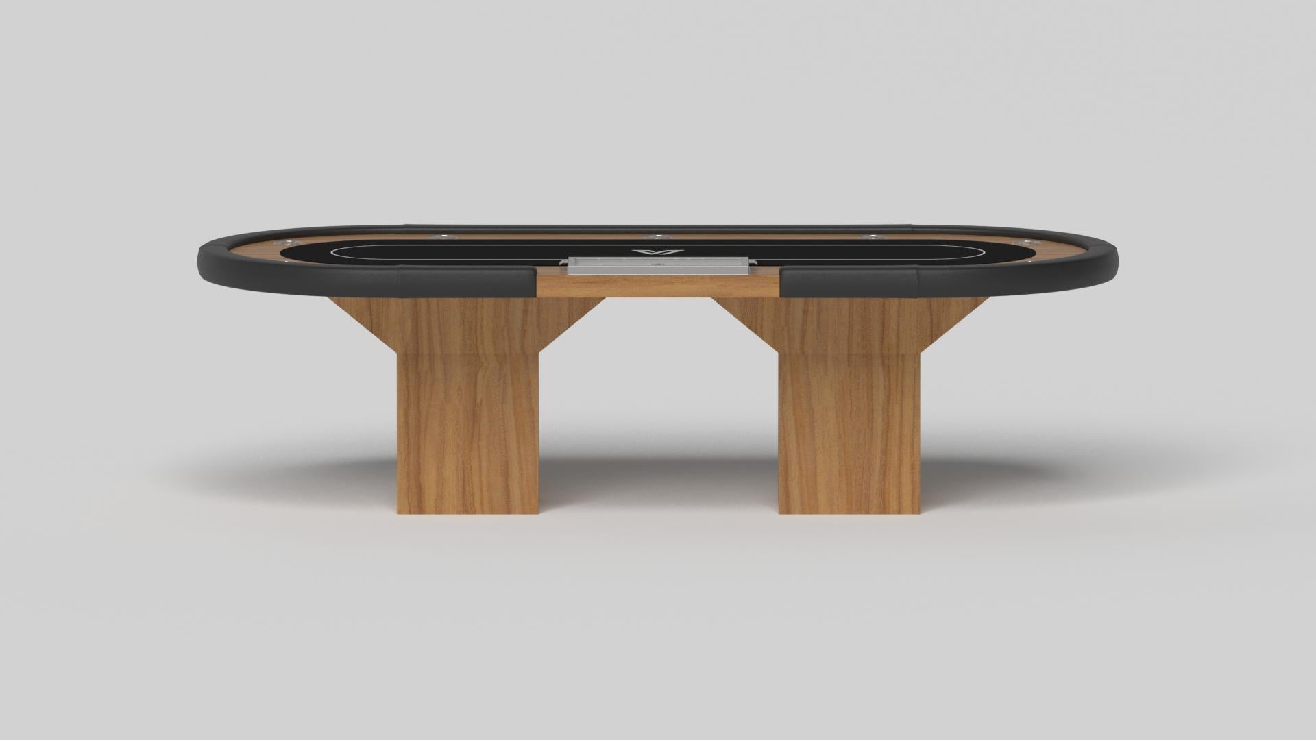 Elevate Customs Trestle Poker Tables / Massives Teakholz in 8'8