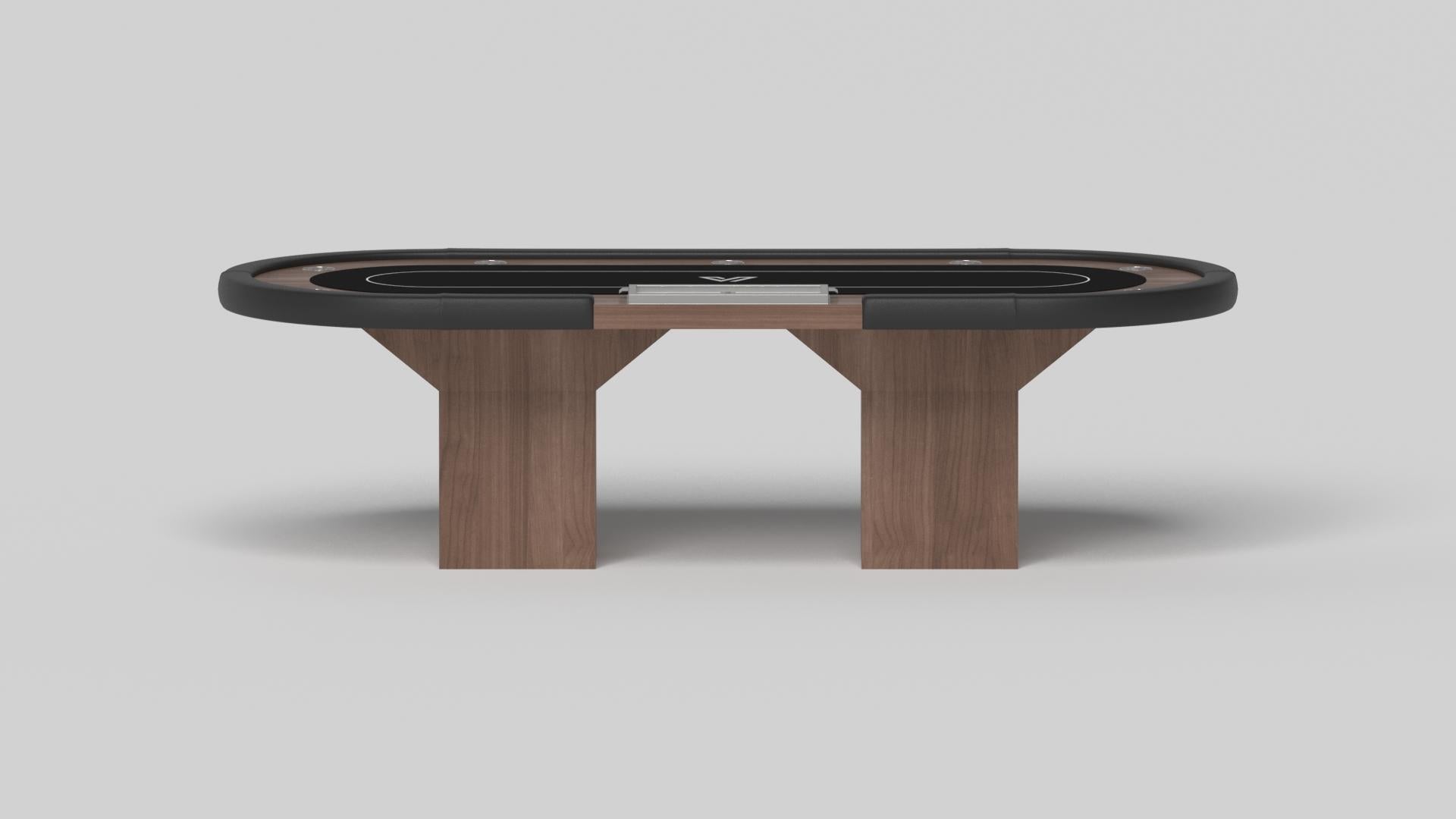 American Elevate Customs Trestle Poker Tables / Solid Walnut Wood in 8'8